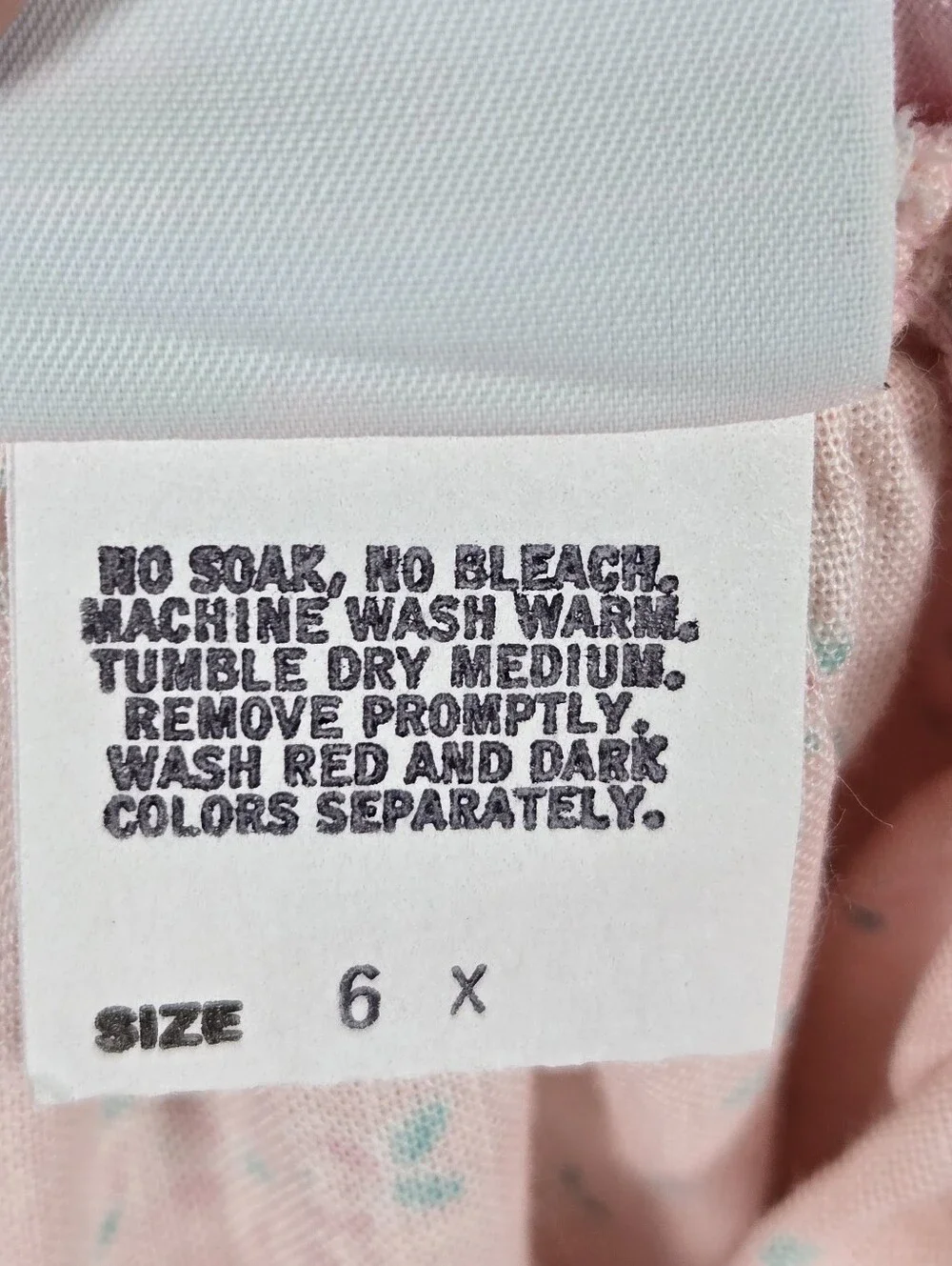 Vintage 80s OshKosh Bgosh Pink Floral Ruffle Cotton Dress Girls Size 6X USA